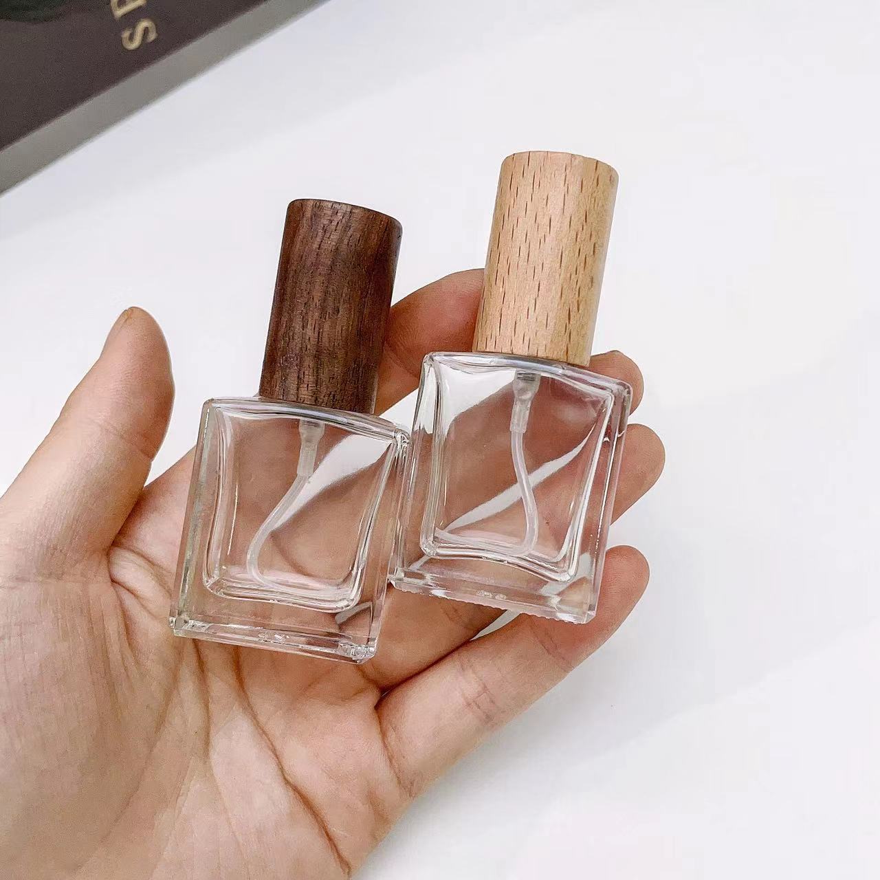 Perfume Atomizer Travel - 10ml Transparent Thick Glass Perfume Spray
