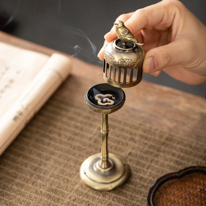 Matel Magpie Hollow Lamp Sanda - đánh giá và giá Home Fragrance Incense
