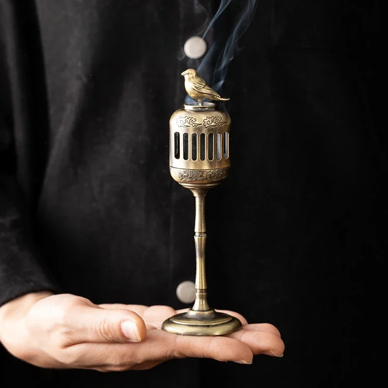 Matel Magpie Hollow Lamp Sanda - đánh giá và giá Home Fragrance Incense