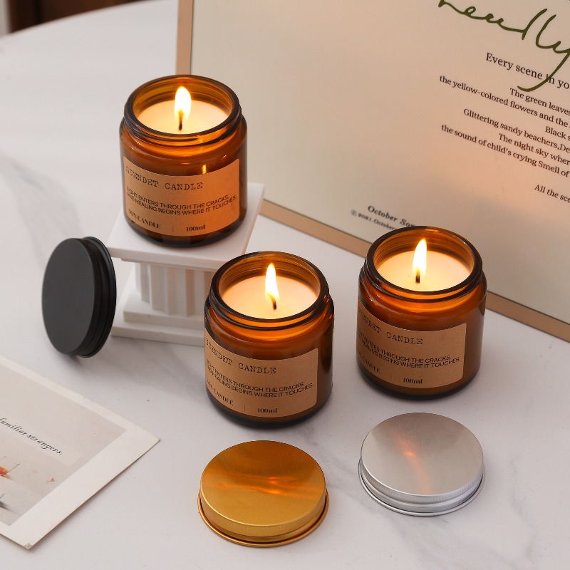 Amber Jar Soy Wax Scented Cand - đánh giá và giá Amber Jar Candle