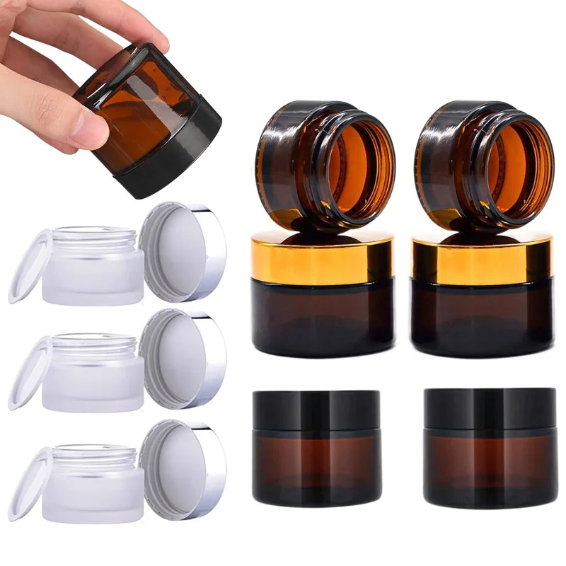 5Pcs 5g-100g Amber Empty Glass - đánh giá và giá Amber Jar Candle