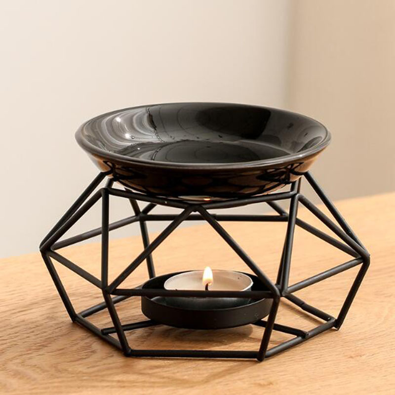 Ceramic Bowl Iron Rack Black C - đánh giá và giá Home Fragrance Incense