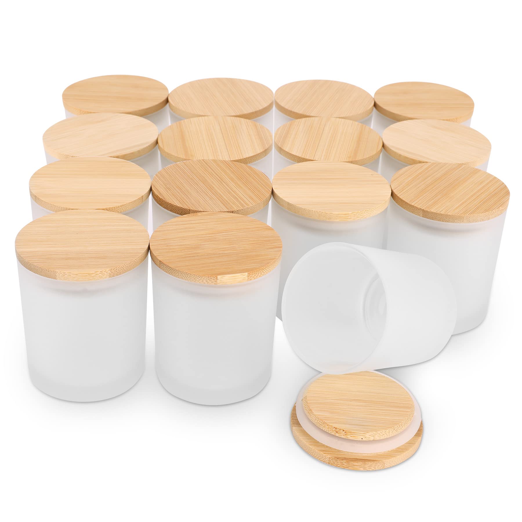 6-Pack 6OZ Frosted Amber Glass - đánh giá và giá Amber Jar Candle