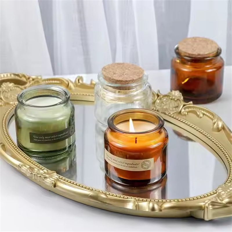 60pcs DIY Candle Glass Cups wi - đánh giá và giá Amber Jar Candle
