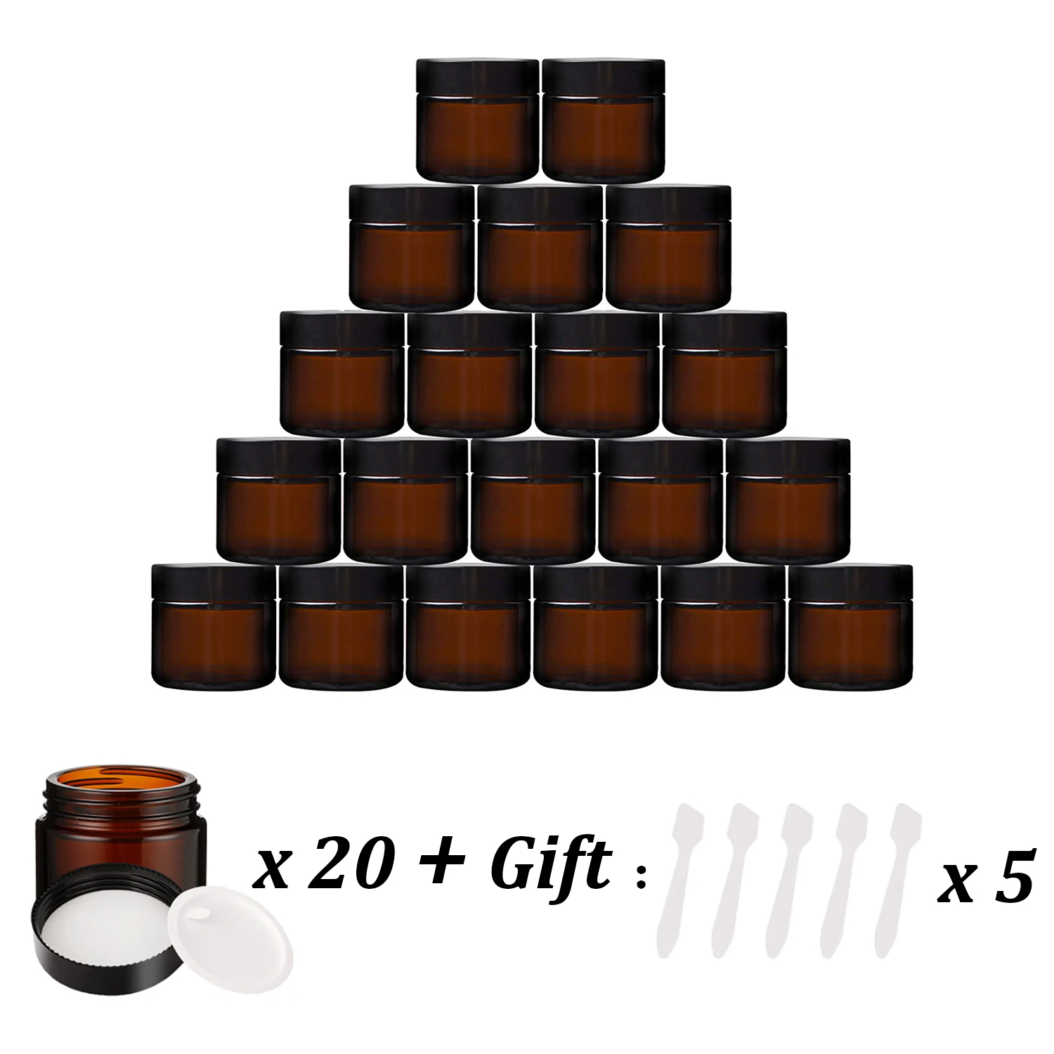 20 Chiếc 5G-50G Hổ Phách Tròn  - đánh giá và giá Amber Jar Candle