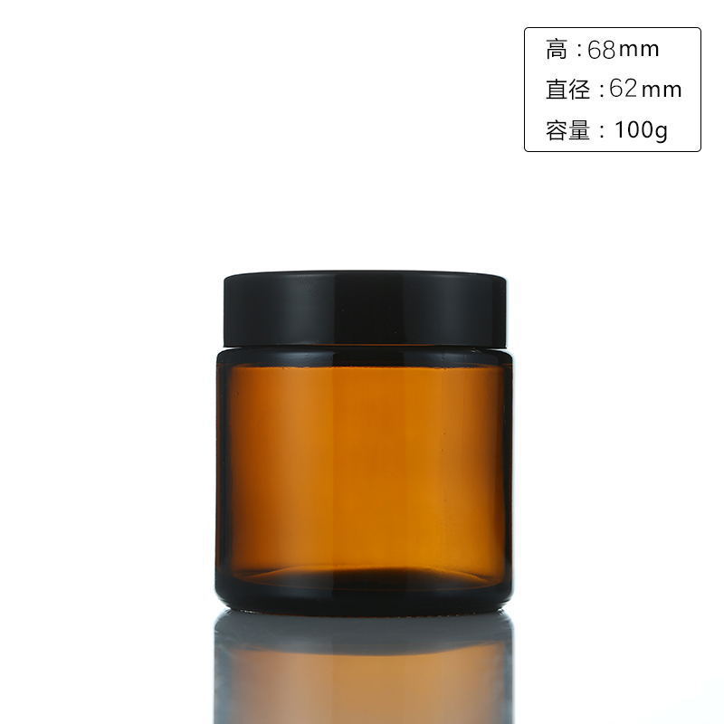 6pc 100/250ml Amber Glass Cand - đánh giá và giá Amber Jar Candle