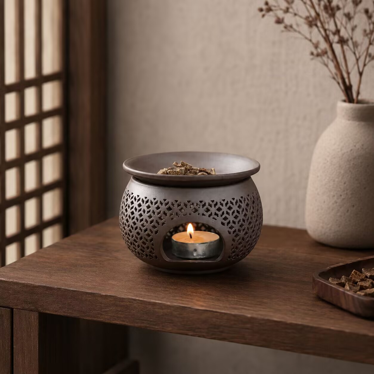 Ceramic Carved Incense Burner  - đánh giá và giá Home Fragrance Incense